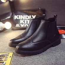 2015 neue Männer Winter Stiefel Fahion stiefel Männer Brogue ochsen Martin stiefel Für Männer Schuhe botas hombre