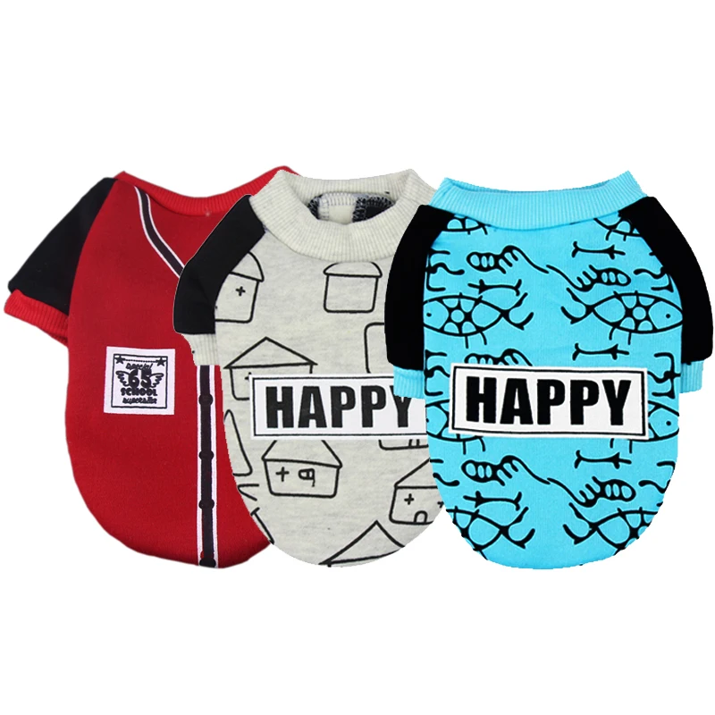 

Winter Warm Pet Dog Clothes for Small Dogs Soft Cotton Cat Puppy Pullover Sweatshirt Dog Coat Jackets Pug Clothing Pets Products