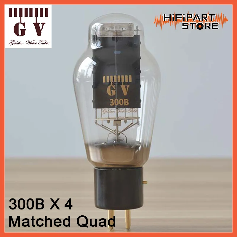 

4pcs Golden Voice GV 300B Matched Quad Valve Tube amplifier accessories Repalce Psvane Shuguang JJ GOLD LION EH 300B-98 300B-L