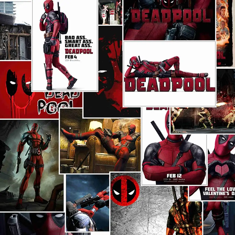 25 шт. наклейки Deadpool Pack музыкальные наклейки для DIY скейтборд мотоцикл багаж ноутбук мультфильм наклейки Наборы