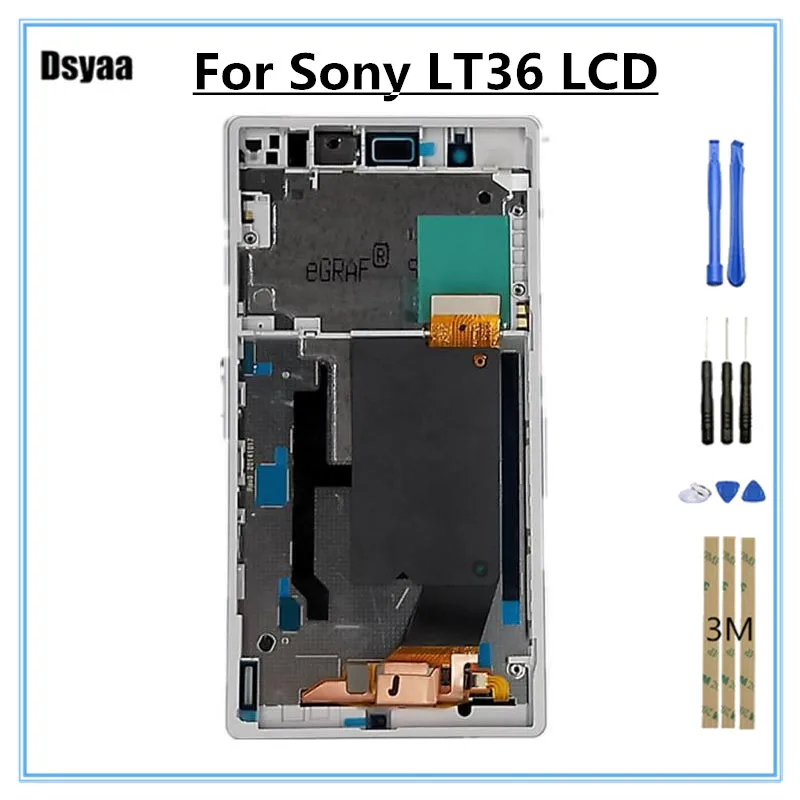 

5.0inch for Sony for Xperia Z L36 LT36 L36H C6602 C6603 C6606 LCD Display Touch Screen Digitizer Assembly Frame Repair Parts