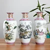 Antique Jingdezhen Vintage Eggshell Ceramic Vase Desk Accessories Crafts Pink Flower Traditional Porcelain Chinese Vase 5