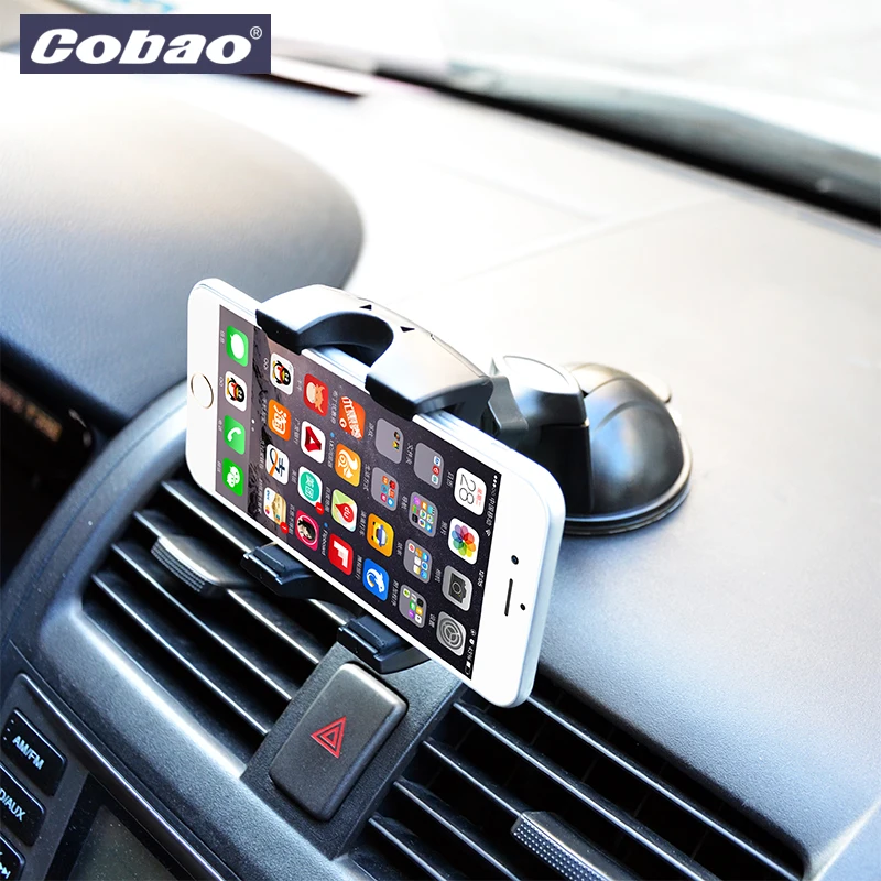 Universal mobile phone holder stand windshield sticky car mount holder