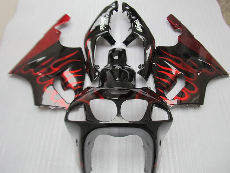 Kawasaki Ninja R Black With Red Flames Kawasaki Ninja R Black With Red Flames