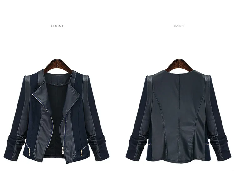 Lguc. H куртка женская большой размер pu кожаная куртка женская плюс размер Лоскутная Женская куртка модное женское пальто 5XL уникальное