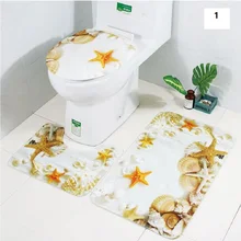 UBRUSH ковер полиэстер для дома ванная комната булыжник тисненый ванная комната туалет трехсекционный ковер коврик на пол в ванной впитывает