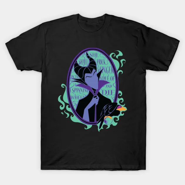 

Printed Men T Shirt Cotton tShirt O-Neck Short-Sleeve New Style The Mistress of All Evil Maleficent Women T-Shirt