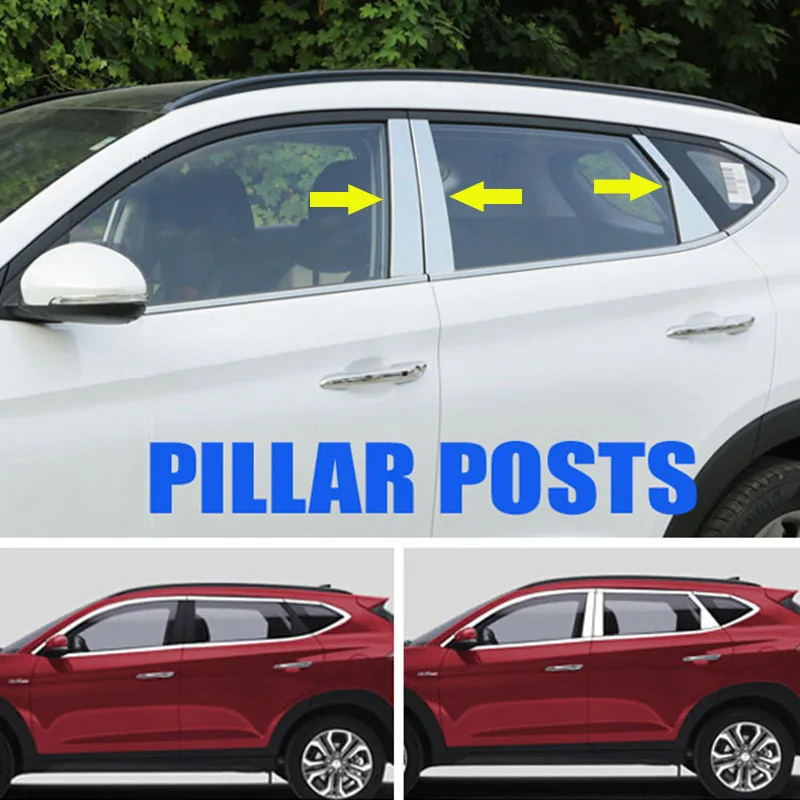 Для Hyundai Tucson TL 2016 2017 2018 хром боковое зеркало задний спойлер противотуманная фара