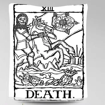 

The Death Tarot Wall Hanging Tarot Tapestry Wand Tuch Tapestry Wall Decor Dorm Room Bohemian Hanging Tapestry