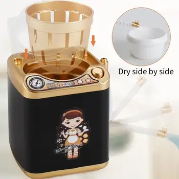 

Mini Electric Washing Machine Dollhouse Furniture Pretend Toys Very Efficient Useful For Wash Eyeshadow Brush Makeup Brushes