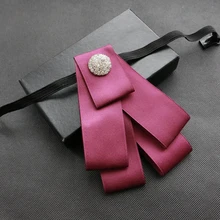 Элегантный мужской женский воротник рубашка лента галстук-бабочка эластичная лента Свадебная вечеринка Стразы Лента Кристалл Подарочный галстук-бабочка