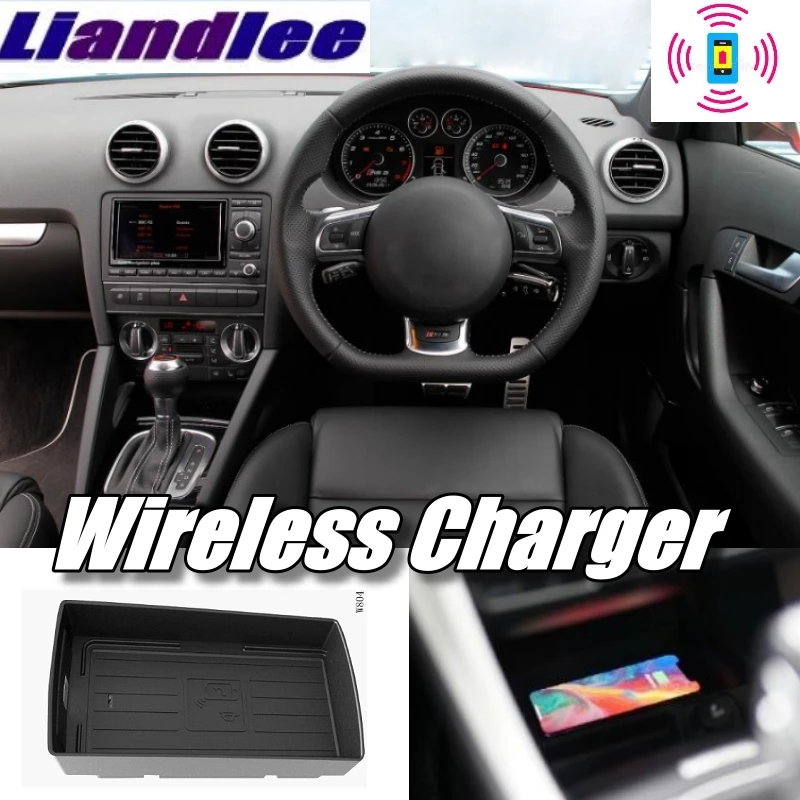 

Wireless Car Phone Charger Armrest Storage Compartment Fast qi Charging For Audi A3 RS3 8V 2012~2019
