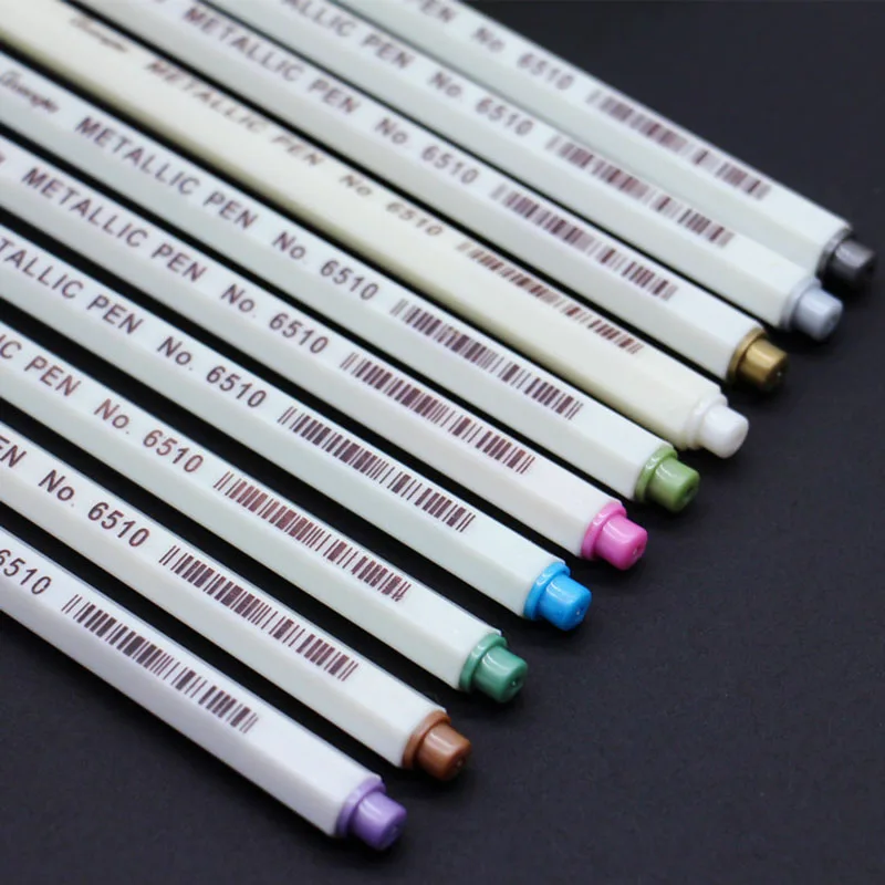 6-12Pcs/Box Drawing Painting Marker Pens Metallic Color Pens for Black Paper Art Supplies Marker Pen Stationery Material Escolar 6-12Pcs/Box Drawing Painting Marker Pens Metallic Color Pens for Black Paper Art Supplies Marker Pen Stationery Material Escolar