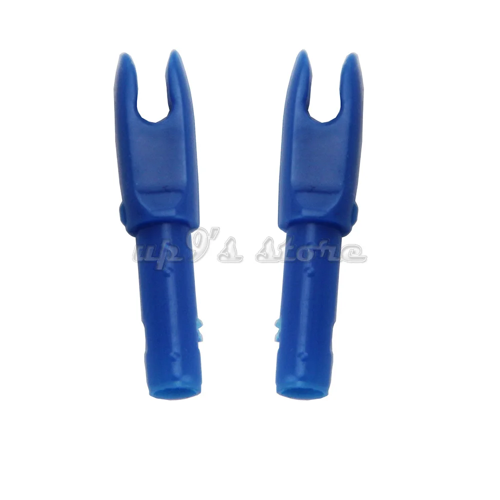 

100 pcs Blue/Red/Green Archery Nock S Size Arrow Shaft "G" Nocks Small Groove, .088 for ID 4.2 mm Arrow Shaft
