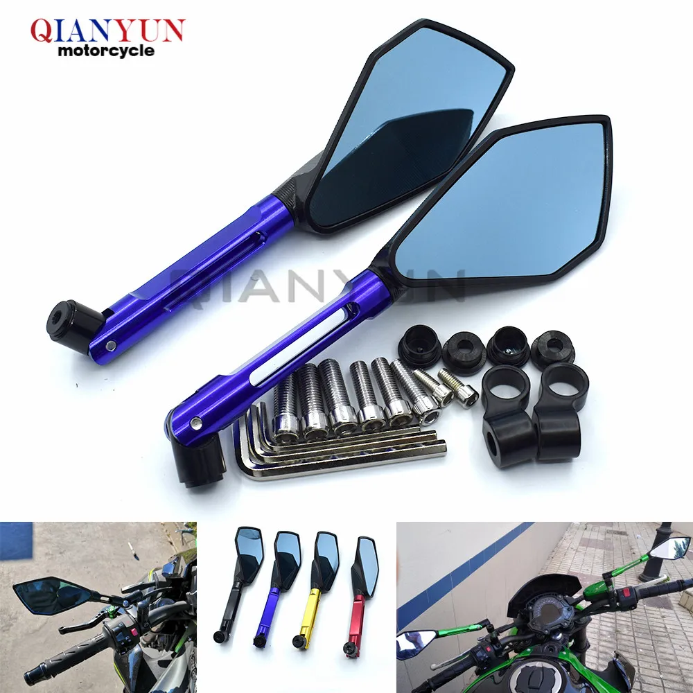 

Motorcycle rearview side mirror 8mm 10mm with L wrench Universal clear For honda Hornat / CBF600 / CBR125R / CBF125