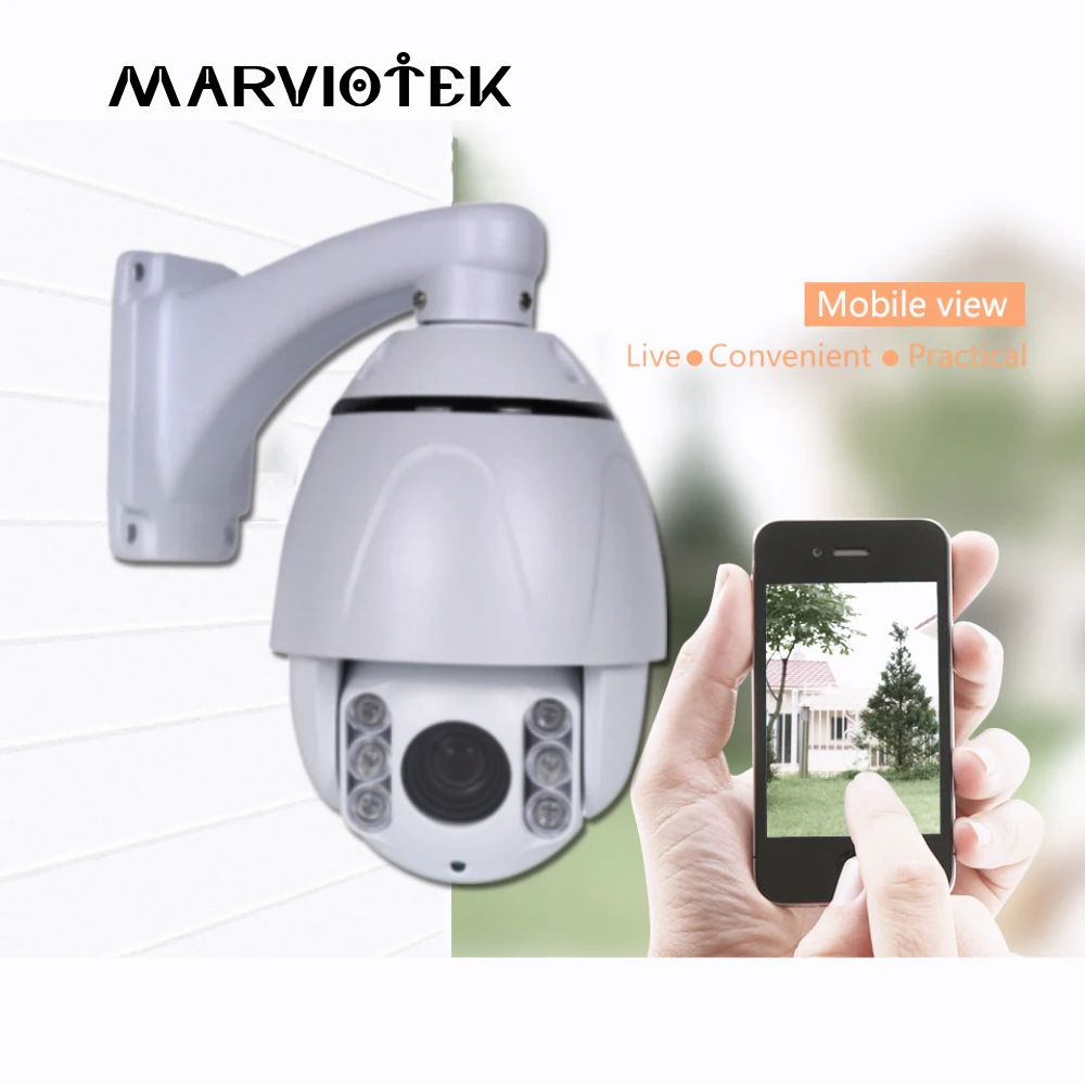 1080P PTZ IP Camera font b Outdoor b font Onvif 10X ZOOM Waterproof Mini Speed Dome