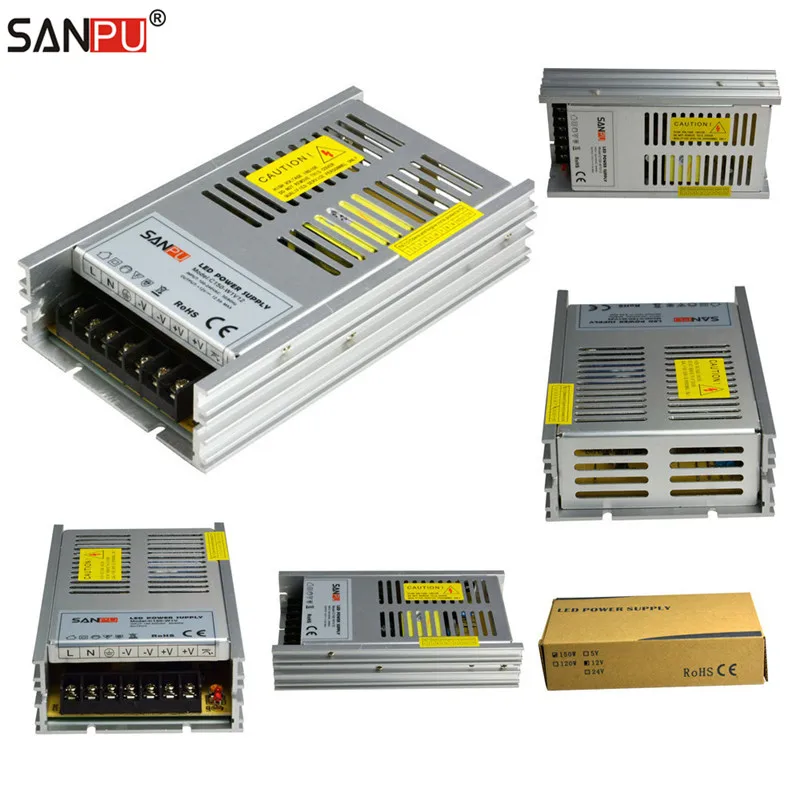 Оптовая продажа 70 шт./лот SANPU C150 W1V12 LED блок питания 12 В 150 Вт 12A постоянного