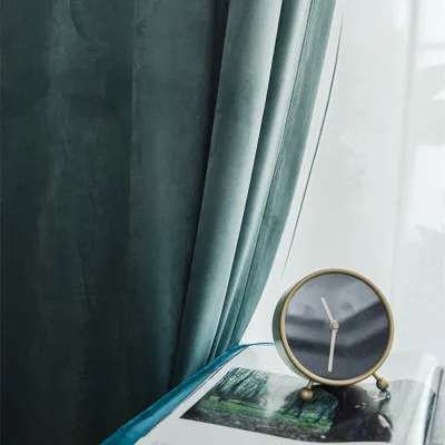 Color 2 Curtain Европейский и американский стиль, плотные затемненные шторы, роскошная фланелевая ткань для гостиной, спальни, виллы, Королевский домашний декор, T125#4 - Цвет: Color 2 Curtain