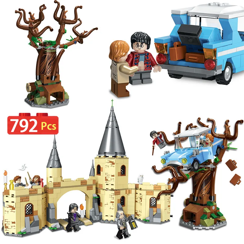 

792pcs Harri Potter Movie Series Compatible Legoingly 75953 Hogwarts Whomping Willow Building Blocks Brick Toys For children
