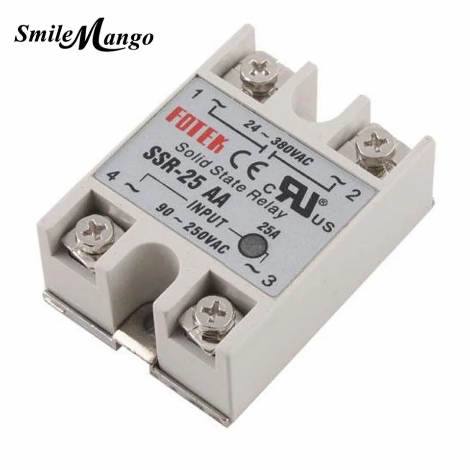 1 pcs FOTEK TYPE SSR 25AA Manufacturer 25A ssr solid relay,output 24 ...