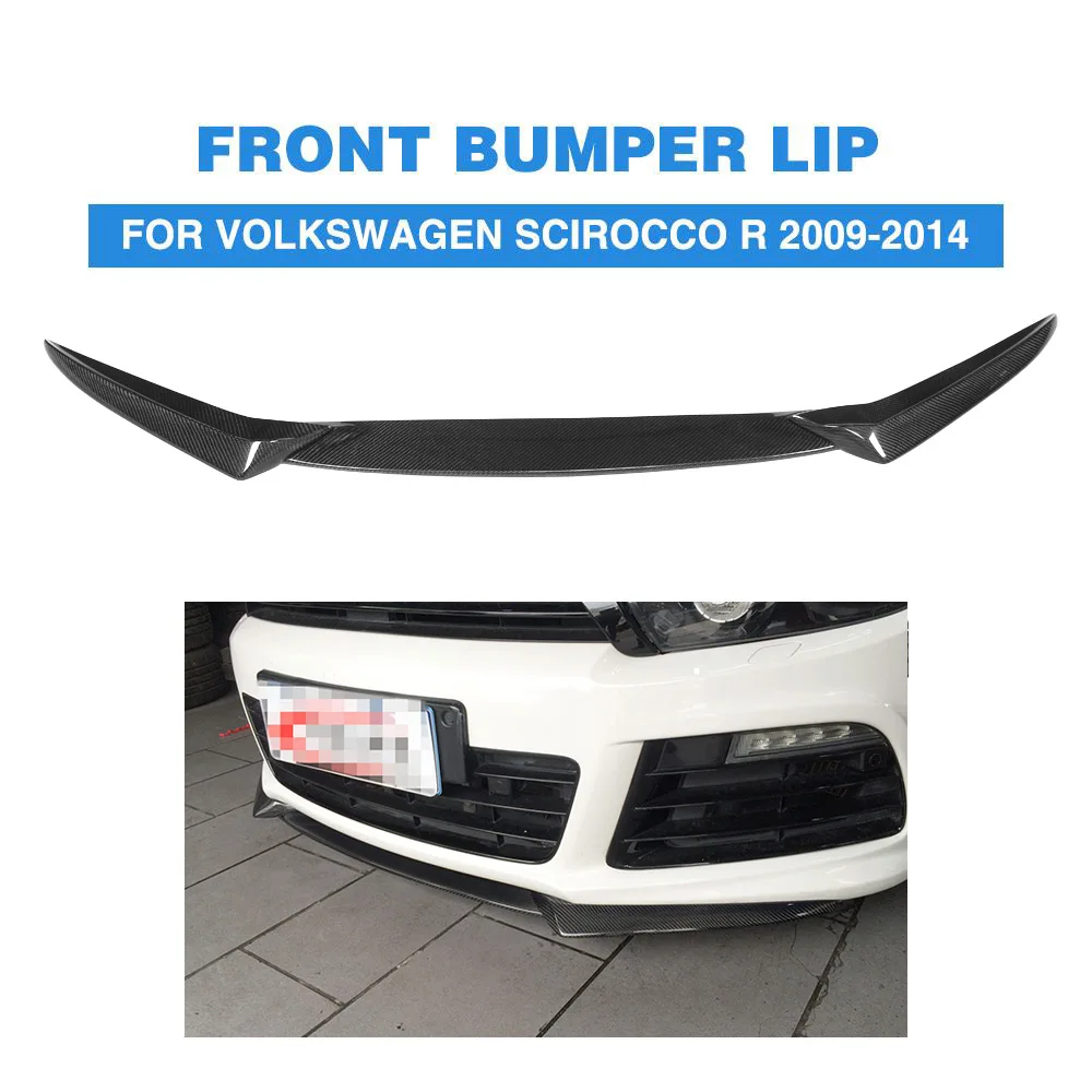 Carbon Fiber 3PCS Front Lip Spoiler Chin Bumper Guard for Volkswagen VW