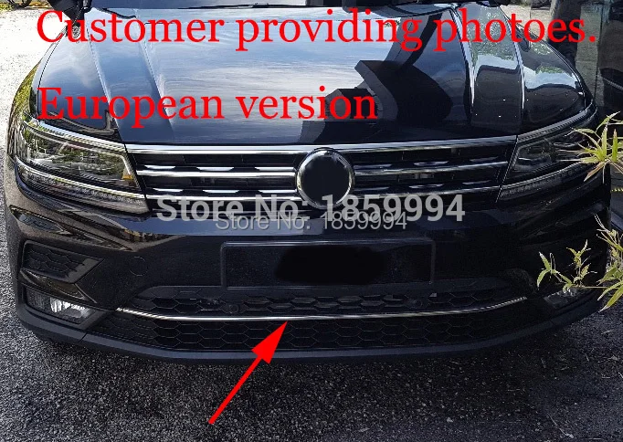 Miglior Per il 2016 2017 2018 VW Tiguan mk2 Anteriore Inferiore Paraurti Stampaggio corse grill trim Copertura