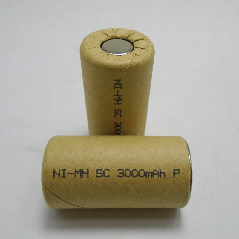 

1.2v SC Ni-mh 3000mAh Rechargeable Batteries Power Cell Discharge Rate 10C-15C Ni Mh Battery for Cordless Battery