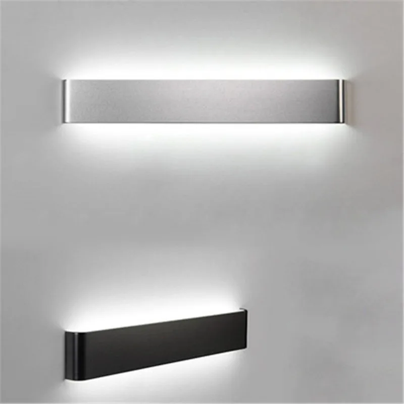 1X современный минималистичный светодиодный алюминиевый светильник, прикроватный светильник, настенный светильник, зеркальный светильник для ванной комнаты, прямой креативный светильник