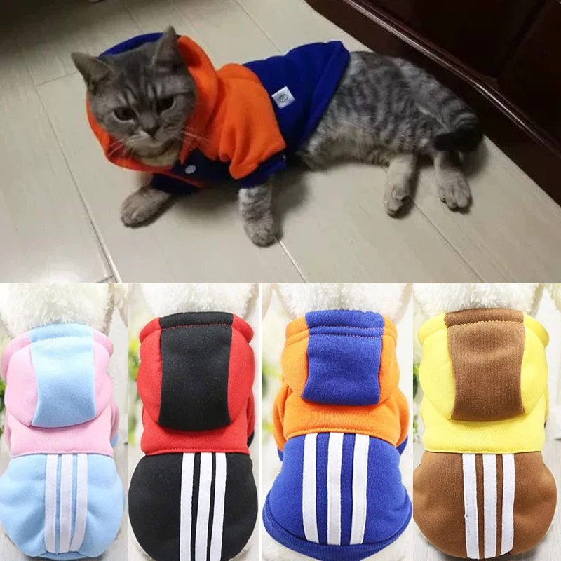 

Cute Pet Cat Clothes Winter Soft Small Cats Clothes Hoodie Costume Warm Kitten Sweater Coat Puppy Dog Clothing