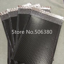 [25 шт] 150 мм* 200+ 40 мм полезное пространство поли пузырчатая почтовая конверты с мягким вкладышем почтовая сумка самозапечатывающаяся черная