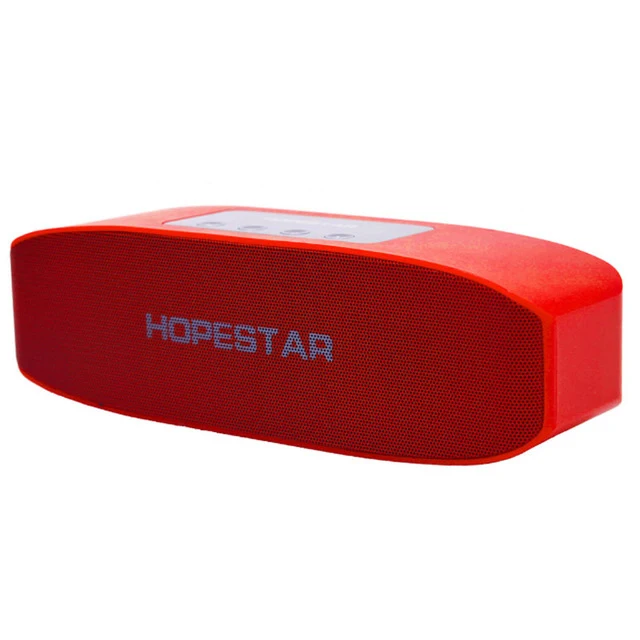 EStgoSZ HOPESTAR H11 Bluetooth динамик Hifi беспроводной Саундбар двойной бас стерео Поддержка USB TF AUX FM с зарядным устройством - Цвет: Красный