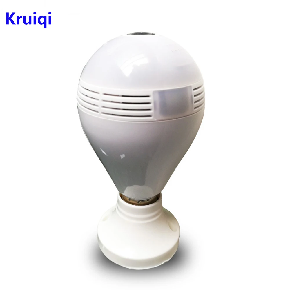 Kruiqi домашней безопасности 360 градусов ip камера 1080 P 2MP панорамная камера с объективом "рыбий глаз" Светодиодные лампы 3D Виртуальная