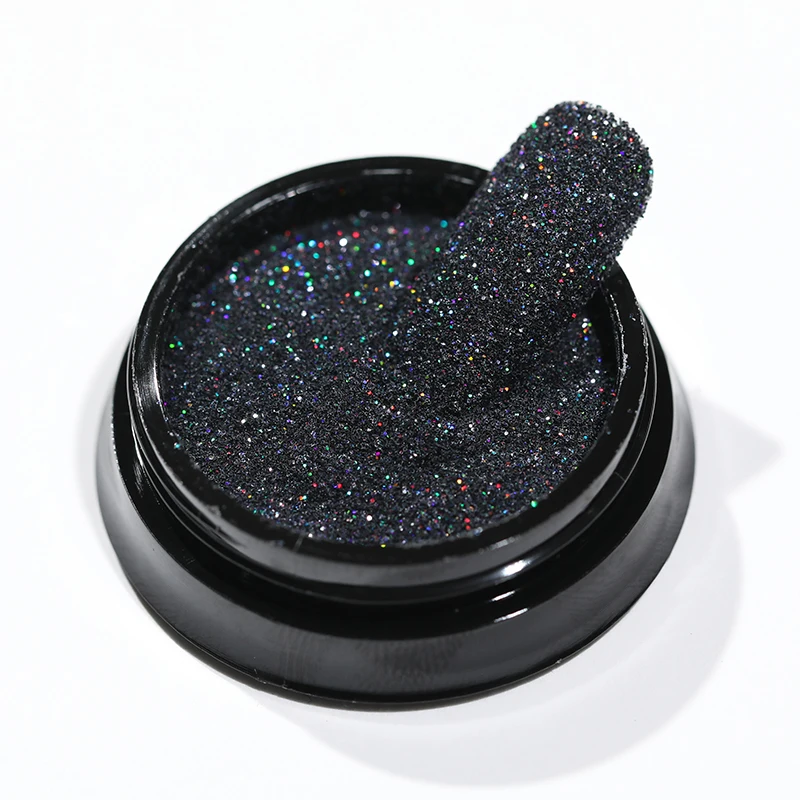 

2g Nail Powder Glitter Laser Shimmer Holographic Hair Wool Pigment Tips Nail Art Decorations Chrome Pigment DIY Nails