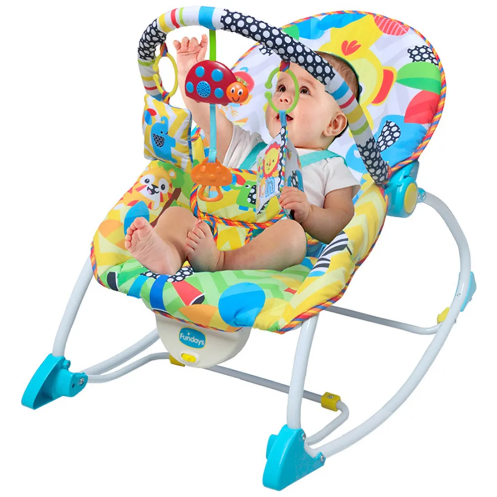 

Multifunctional Infant Baby Rocking Chair Portable Adjustable Backrest Baby Funny Sleeping Fold Chair Vibration Music Soft Bed