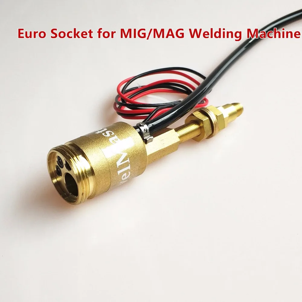 

Euro Connector MIG MAG Welding Panel Euro Socket Central Conversion Adaptor Wire Feeder Central Socket