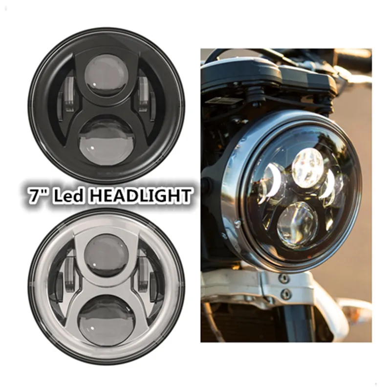 

For Jeeep Wrangler Harley Motorcycle 7" Round Headlight Led for Hummer Toyota Defenderr 7 inch LED Harley Motorcycle Headlamp