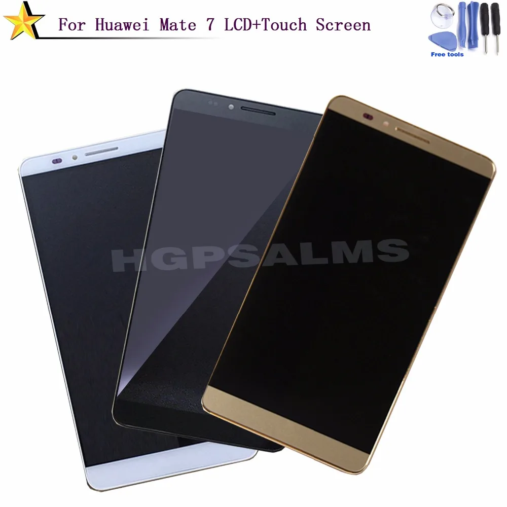 Для HUAWEI Mate 7 ЖК дисплей сенсорный экран стеклянный объектив дигитайзер в сборе с