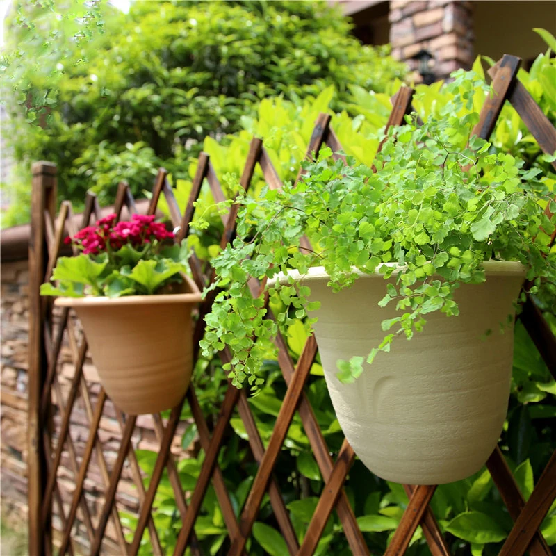 Round Plastic Plant Flower Pot Wall Hanging Cactus Plant Container Garden Home Office Decoration Planter Flower Pots 2019 Hot