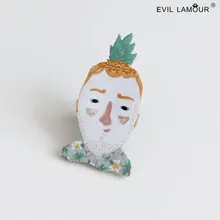 Princess sweet lolita backpack lovely grils accessories Korean Style brooch Fashion trends Cartoon portraits badge BR-85