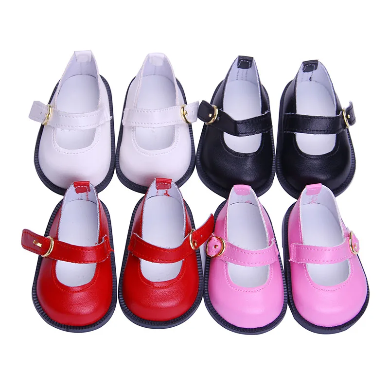 Luckdoll красивая кожаная обувь на плоской подошве подходит для 18 дюймовых