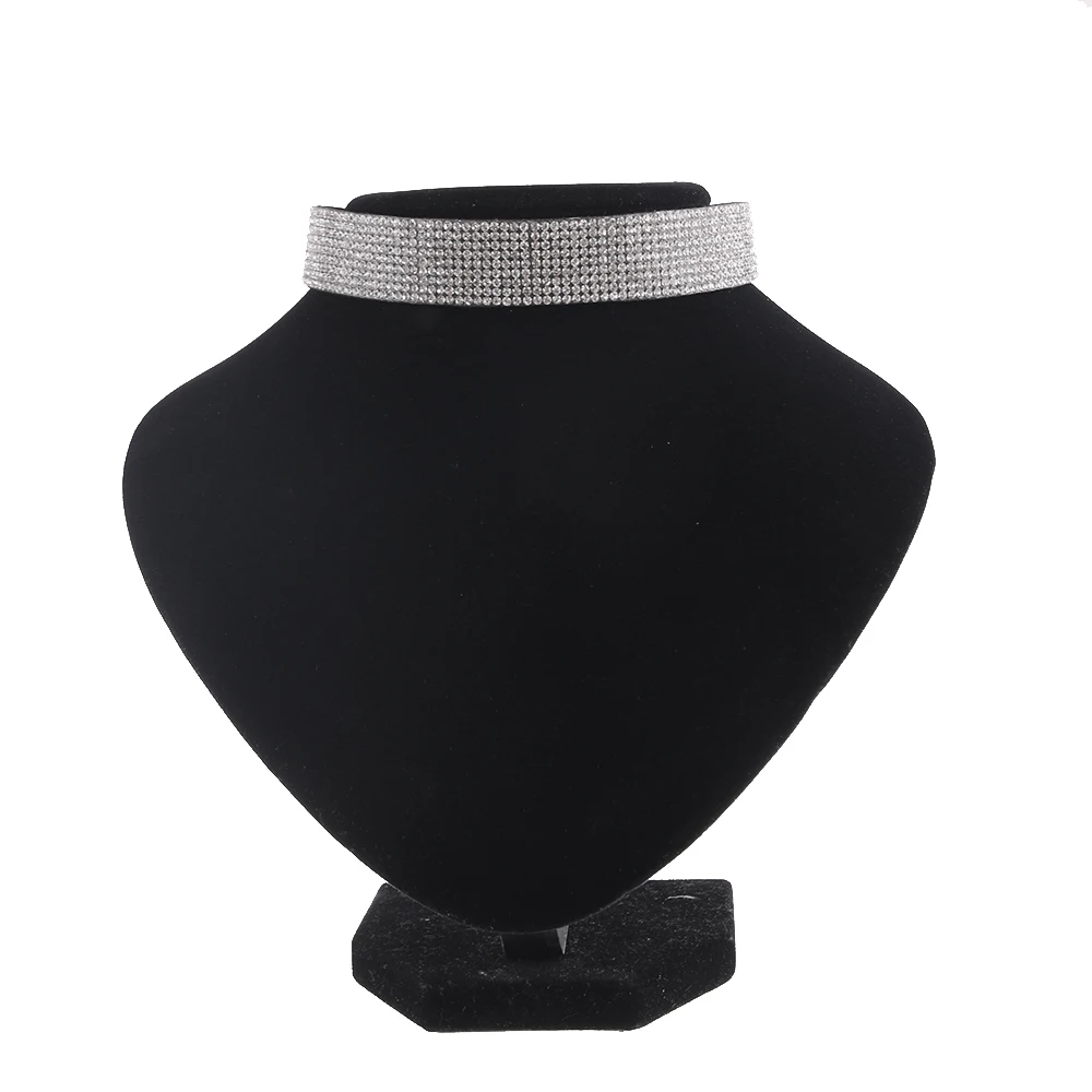 1 шт женское бархатное ожерелье-чокер со стразами воротник Бохо ожерелье ювелирные изделия