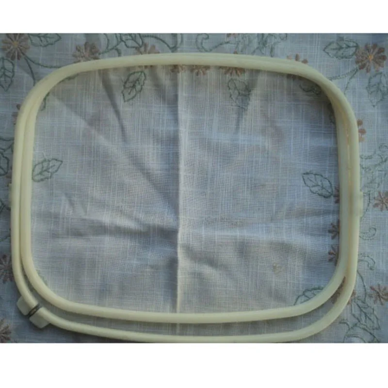 

Wholesale 29*35cm Square Cross Stitch Hoops Rectangle Embroidery Frame Plastic Hoop Adjustable Sewing Tool Machine Accessories