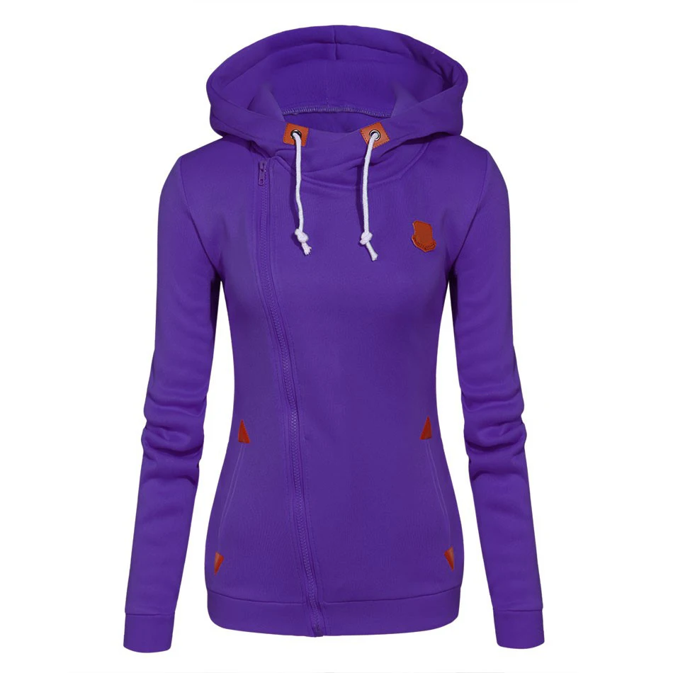 Купить МОДНАЯ ЖЕНСКАЯ ТОЛСТОВКА НА МОЛНИИ С КАПЮШОНОМ в интернет ...