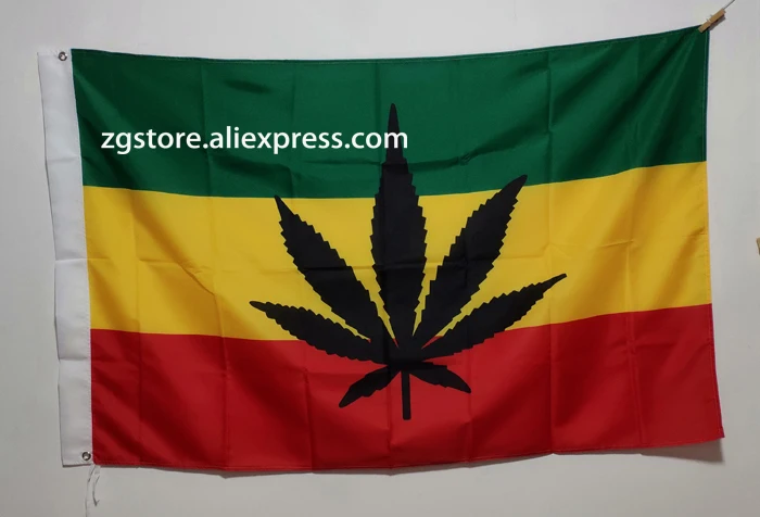 Флаг в виде листьев баннер Jamaica Bob Marley регги музыкальный флаг настраиваемый хит