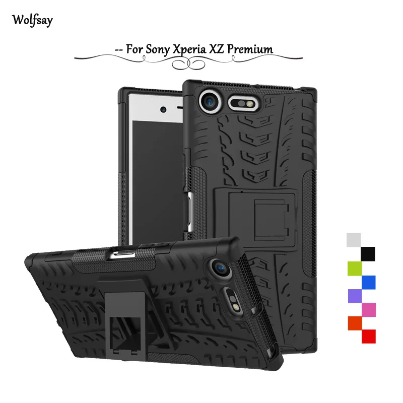 Wolfsay Capa чехол для Sony Xperia XZ Premium G8141 жесткое воздействие резиновый телефона Fundas |