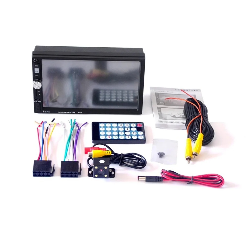 

7080B Car Video Player 7 Inch with HD Touch Screen Bluetooth Stereo Radio Car MP3 MP4 MP5 Audio USB Auto Electronics