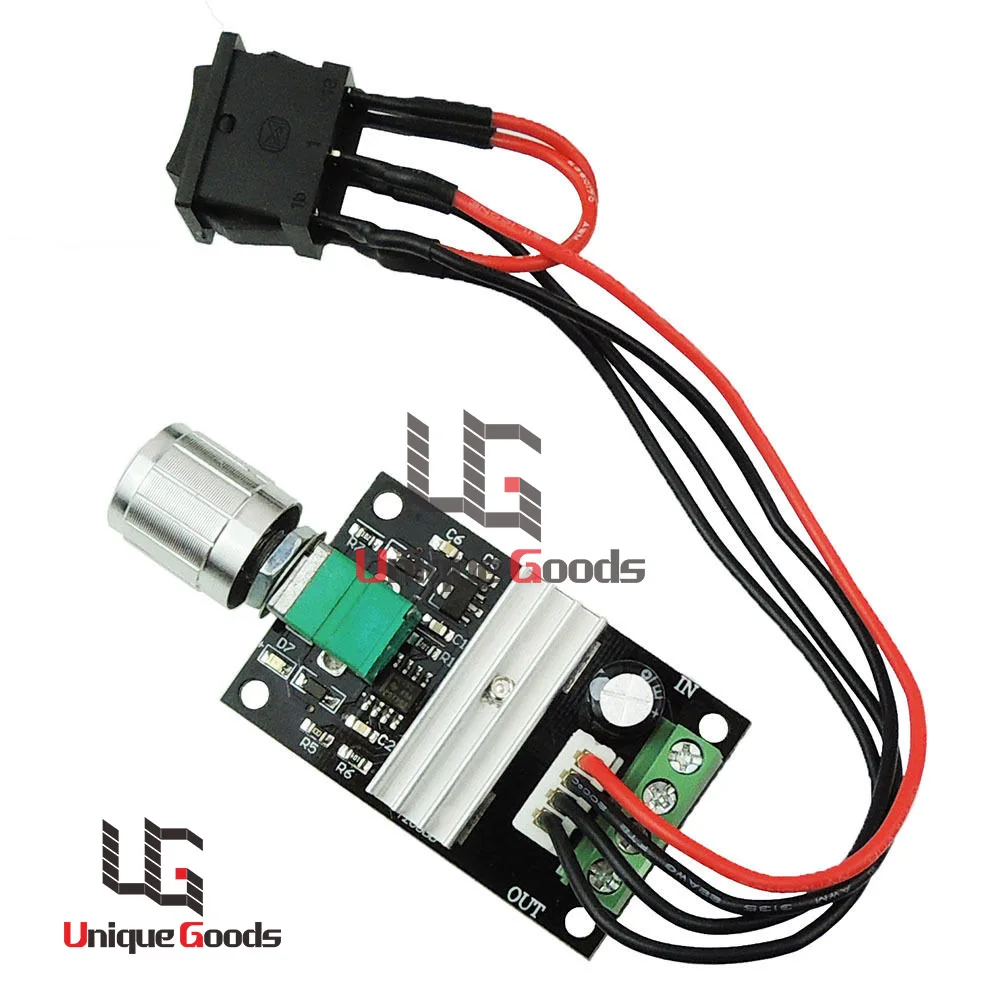 

Low Price 6V 12V 24V 3A 80W PWM DC Motor Speed Controller Forward Reversible Switch Free Shipping