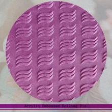 Океанские волнистые узоры валик для глазури на торте инструменты для украшения торта рельефные рулонные булавки