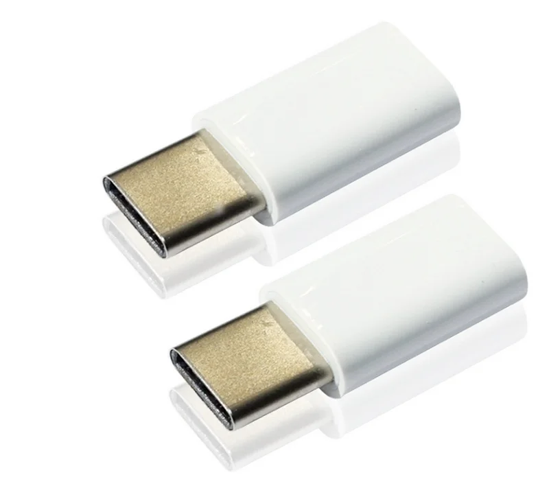 300 шт/партия USB 3,1 type C штекер для Micro USB 2,0 5Pin Женский адаптер данных для планшета и мобильного телефона белый цвет