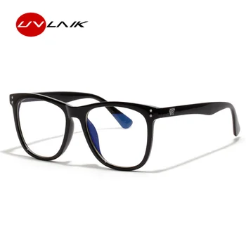 

UVLAIK Optical Blue Light Proof Glasses Women Fashion Retro Anti Blu-ray Spectacle Frame Men Vintage Transparent Eyeglasses